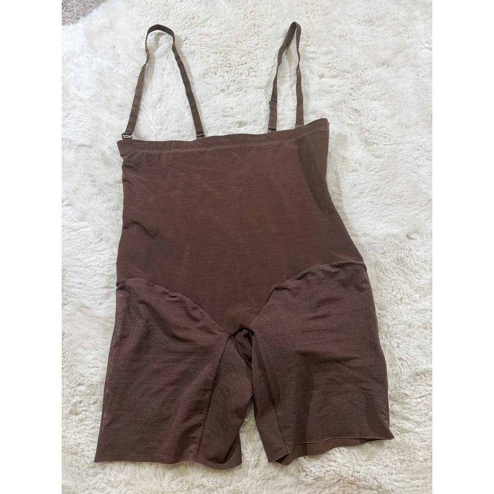 Honeylove SuperPower Short 3X Brown High Waist Compression Shapewear Shorts - Picture 3 of 6